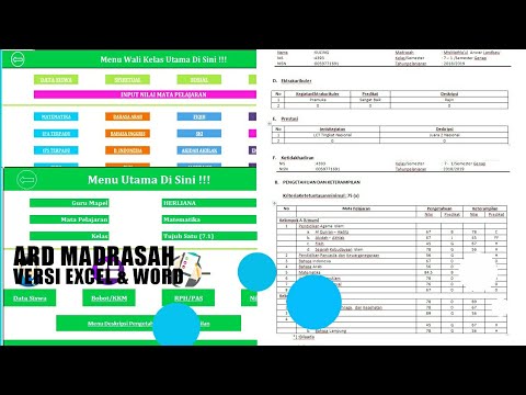 Ard Versi Excel Aplikasi Raport Digital Madrasah Mudah Dan Simple Youtube