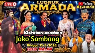Ludruk Armada Lakon Joko Sambang  Show Klatakan Pandaan Pasuruan