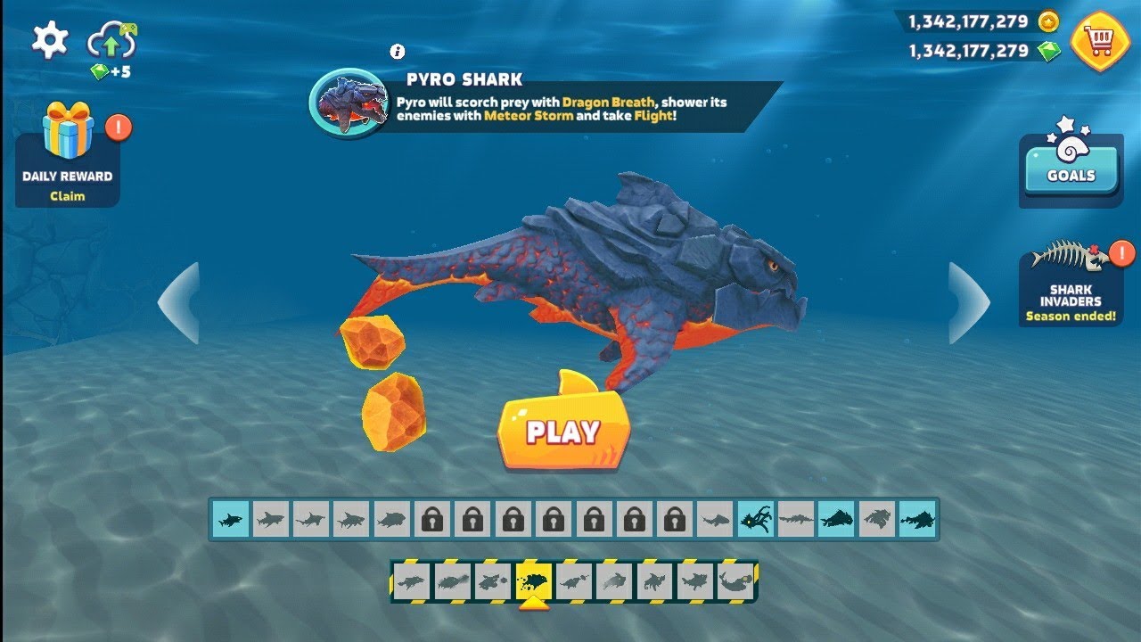 Pyaro Shar *PYRO SHARK* (Special Sharks) Hungry Shark Evolution - ubisoft games ...