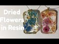 Resin Pendant Necklace | Dried Flowers\Goldleaf | RoseJayCreates