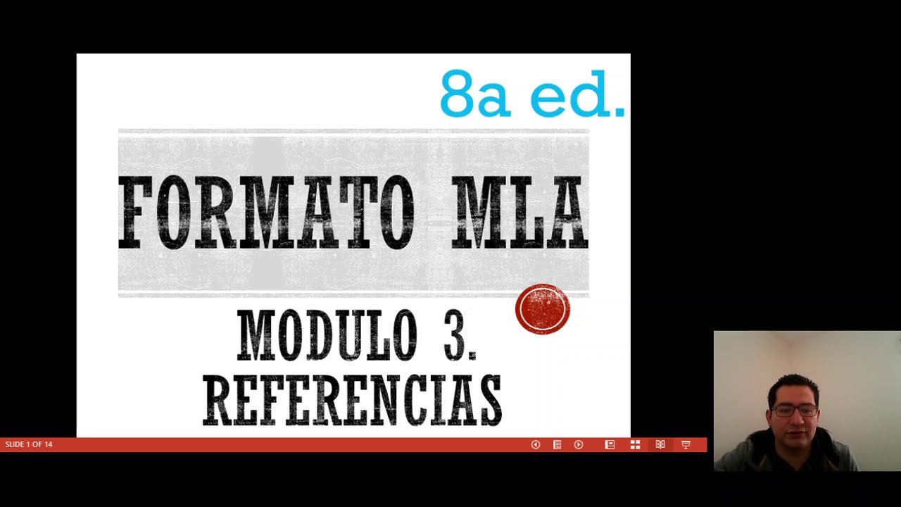 Estilo MLA 8va ed. Referencias. Formato MLA 8, MLA Octava Modern Language  Association Handbook - YouTube