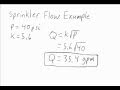 Flow Through Sprinkler Head - Fire Protection Engineering (FPE) teaching tool Flow Through Sprinkler Head - Fire Protection Engineering (FPE) teaching tool