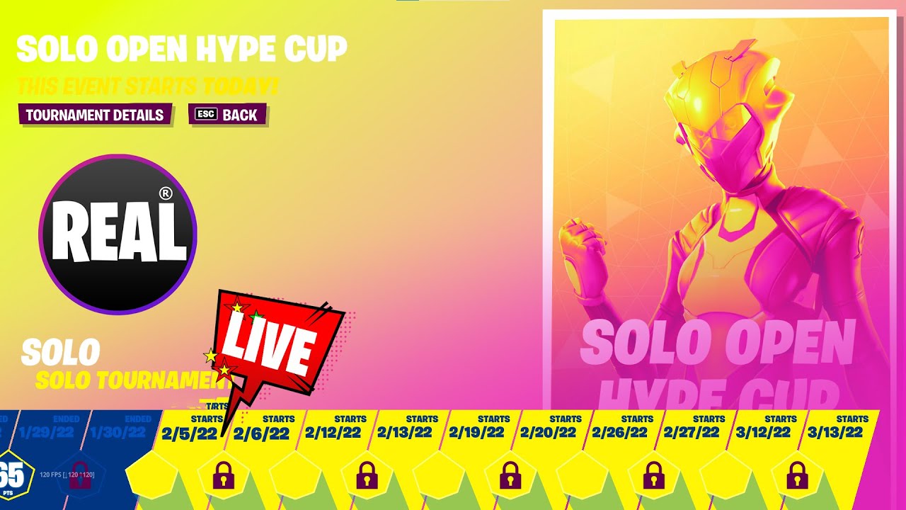 FORTNITE SOLO HYPECUP LIVE - YouTube.