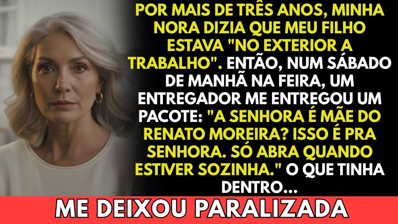 Eu acreditava que meu filho estava viajando a trabalho — até que um entregador me entregou um pacote