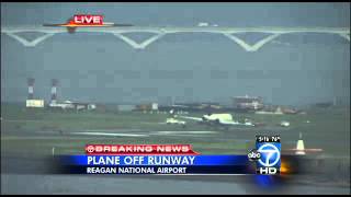 Delta flight goes off runway at Reagan National Airport
