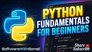 Details Python Fundamentals for Beginners 🐍 | Variables, Loops, Functions & Problem-Solving Guide