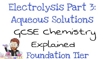 Electrolysis Part 3 | Aqueous Solutions | Foundation Tier | GCSE Chemistry | Combined Science