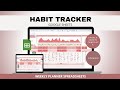 How to use Habit Tracker &amp; tasks Spreadsheets