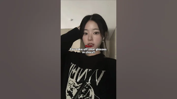 Pov You take off your glasses in class 👀🌚|| #explore #shortsfeed #trending #shorts