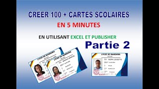 Comment créer plusieurs cartes avec Excel et Publisher screenshot 2