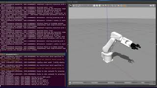 Inverse Kinematics example with ROS and MoveIt! using an ABB IRB 120 robot simulation