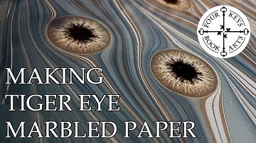 Making Tiger Eye Marbled Paper