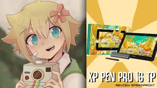 XP PEN PRO 16 TP REVIEW 4k (Basil from Omori Speedpaint)