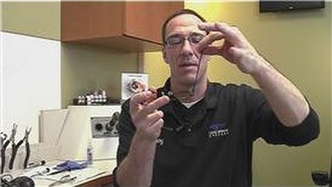 Eye Wear Maintenance  : How to Repair Spring-Hinged Eyeglass Frames