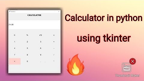 calculator  in python using tkinter with source code  | #python | #tkinter | Love Programming