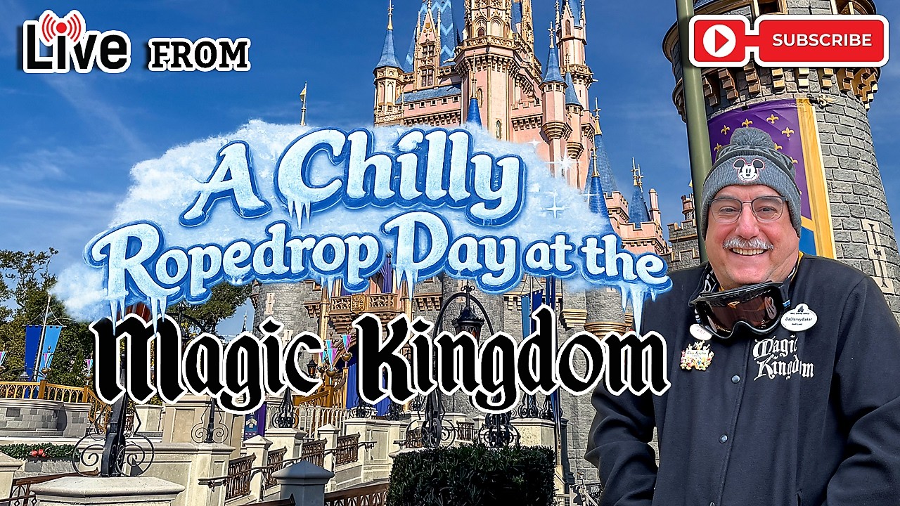 🔴 LIVE A Chilly Rope Drop at the Magic Kingdom at Walt Disney World 