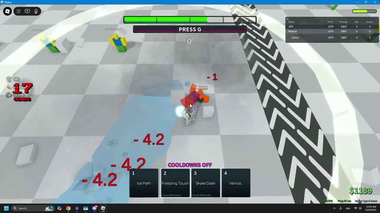 JoJo Week Giacchio one combo in base and awakening | ABA week #1