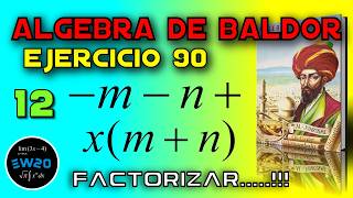 Factorización - Factor común - Algebra De Baldor Desde Cero   Ejercicio 90 12