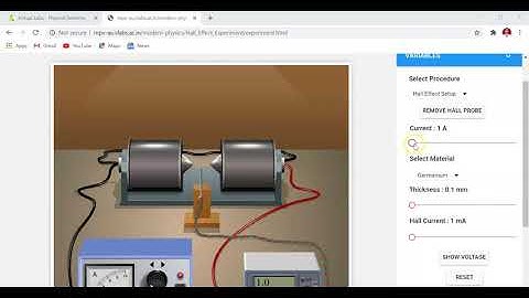 MS: Practical Series-Virtual lab experiment: Hall effect by Neelansh