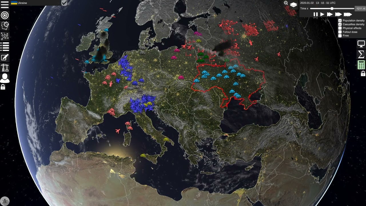 NUCLEAR WAR SIMULATOR  gameplay 2023 CZ/EN