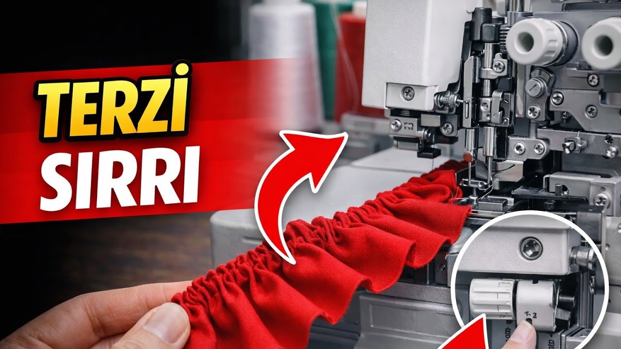 Overlok Makinelerinde Büzgü Ayarı Nasıl Yapılır ?