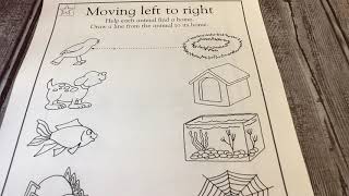 Do a Worksheet with Me! - Left To Right Worksheet - Help the Animals find their Homes