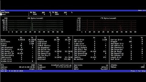 Install & Use Linux Bandwidth Monitor - Check For RX/TX Errors