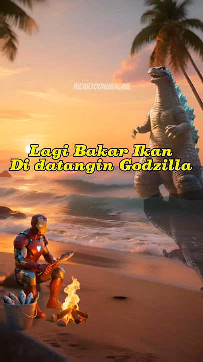 Lagi Bakar Ikan, Disamperin Godzilla! Ditolong Ultraman