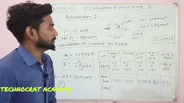 Estimation of power wiring//Introduction//EDDE-2 // electrical engg.