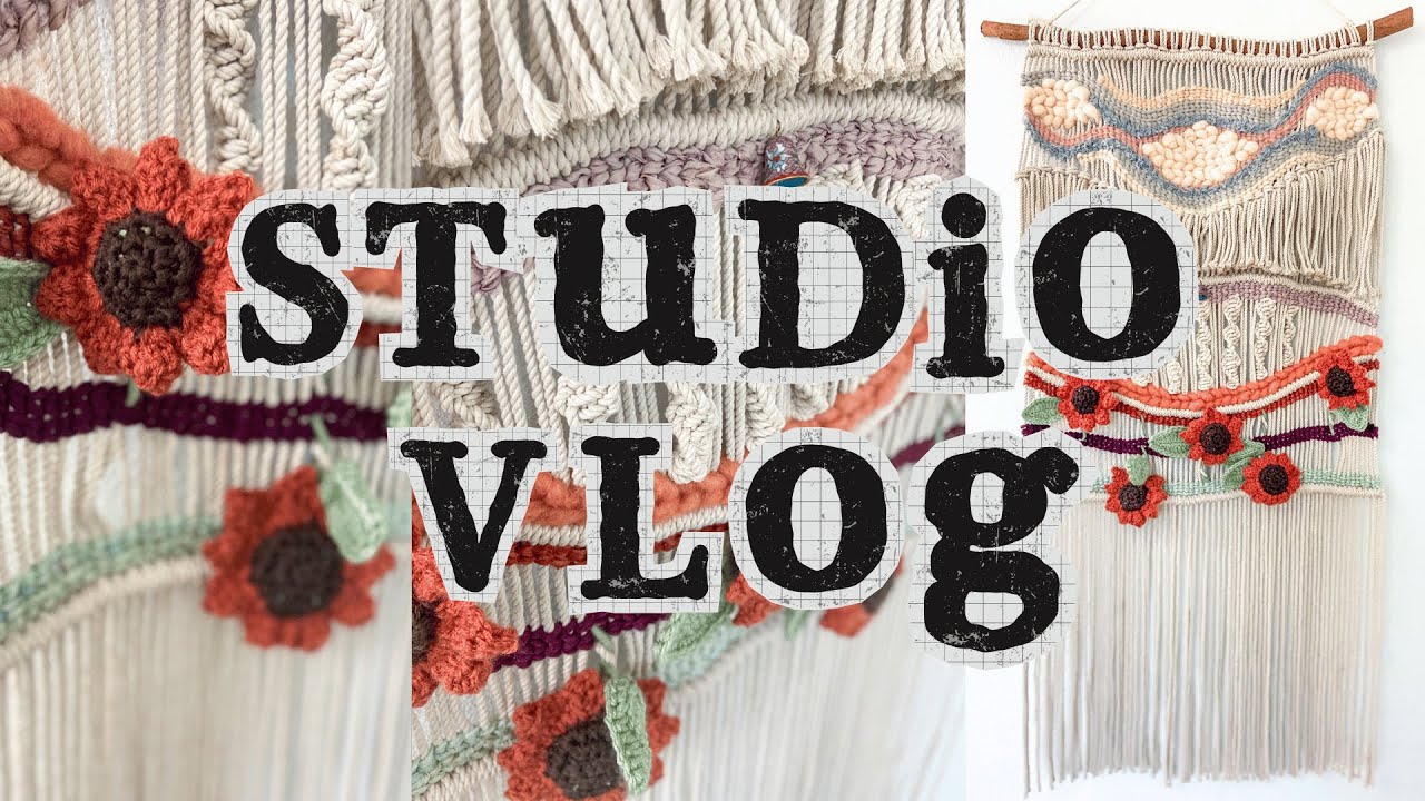 Make a tapestry with me | Studio Vlog