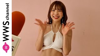 バーレスク東京・ぷに、可愛すぎる白水着姿でランウェイの感想を語る！＜Splash Summer×近代麻雀水着祭2024＞