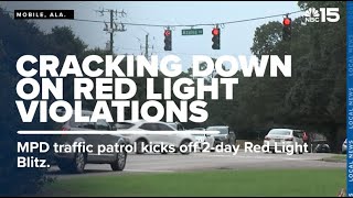 Full story: MPD traffic patrol kicks off 2-day Red Light Blitz  - WPMI NBC 15