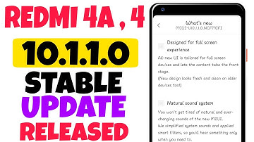 Redmi 4A & 4 MIUI 10.1.1.0 STABLE UPDATE ROLLING OUT !