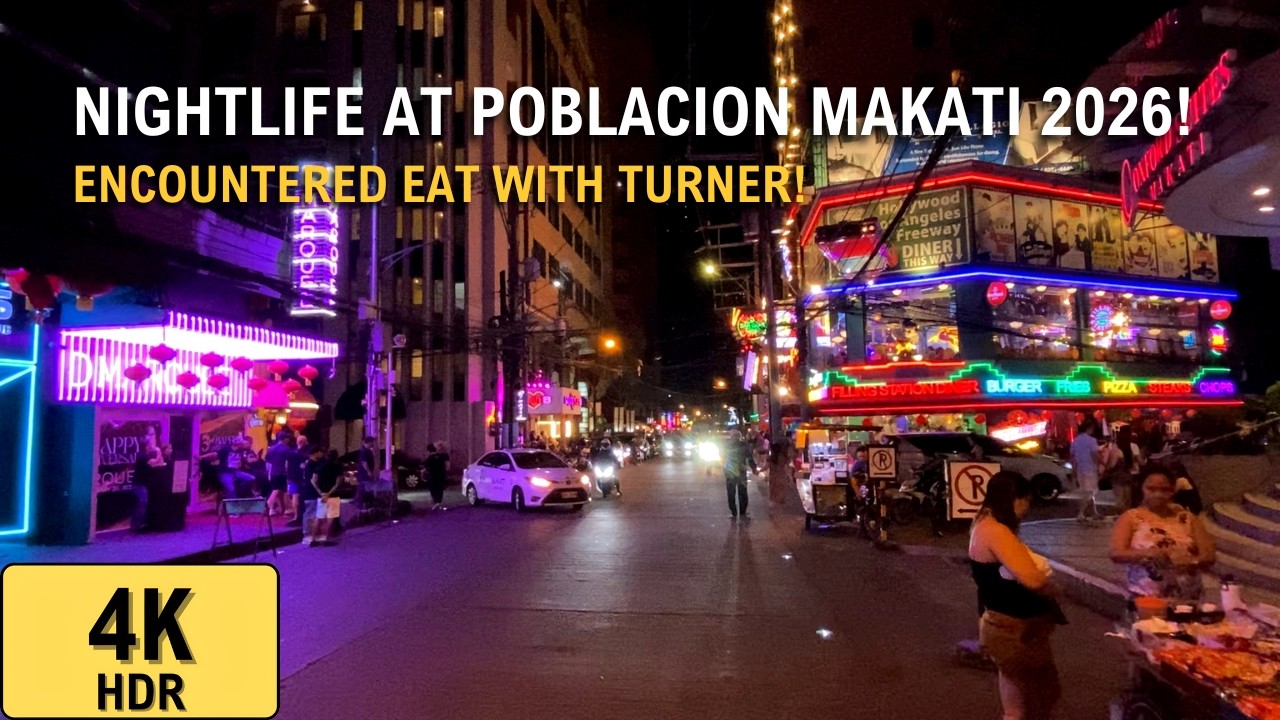 Nightlife Walk at P. Burgos St. at Poblacion, Makati City 2026! | 4K HDR
