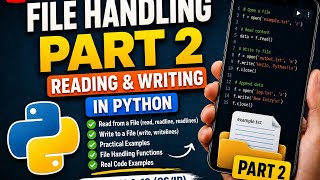 File Handling in Python Part 2 | Reading & Writing Files | Class 11 & 12 CS/IP