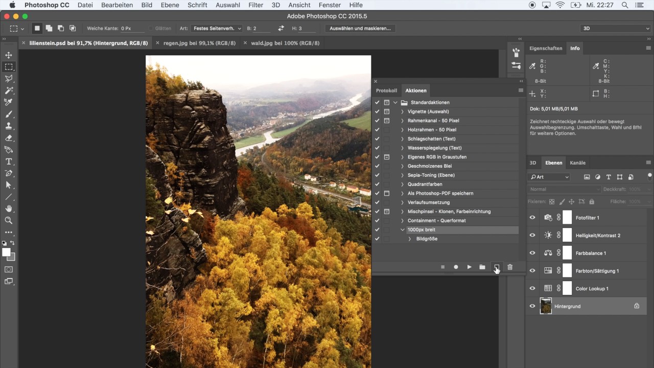 Photoshop Quickie Bilder Per Aktion Automatisch Verkleinern Vergrossern Youtube