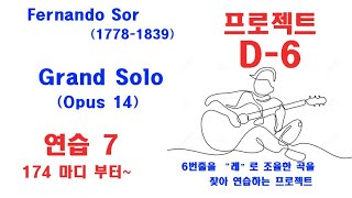 프로젝트 D-6 #7, Sor-Grand Solo, (174마디~)