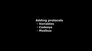 [JMobile] 2. Adding protocols variables, codesys, modbus