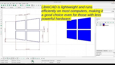 Drawing the Windows Logo in 2D with LibreCAD: Step-by-Step Tutorial