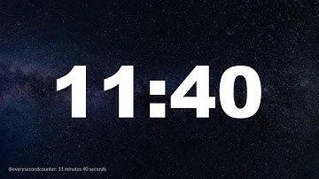 11 minutes 40 seconds [700 secs] clock timer countdown || Alarm Focus || Chill Music