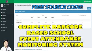 Complete Barcode Based School Event Attendance Monitoring System using PHP/MySQL | Free Download screenshot 5