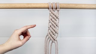 Double Half Hitch Knot Pattern | DIY MACRAME