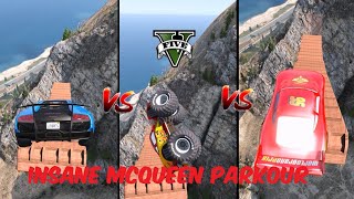 GTA 5 Parkour Madness: Lightning McQueen’s Most INSANE Race Yet!