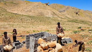 😱The hidden secret of nomads in remote mountains|Building a traditional bathhouse in pristine nature