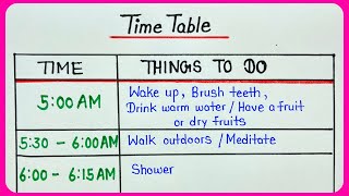 Best timetable for every students || Morning to day routine || Study timetable