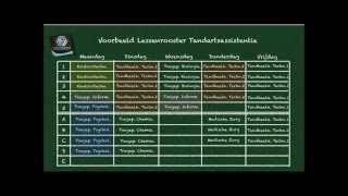 Lessenrooster Tandartsassistentie - Vesaliusinstituut Oostende