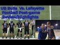 UB Bulls Vs. Lafayette Postgame Review/Highlights