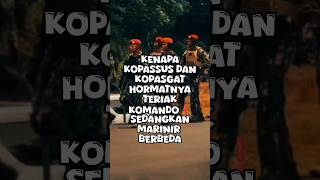 BEDA CARA PENGHORMATAN KOPASSUS,KOPASGAT DAN MARINIR