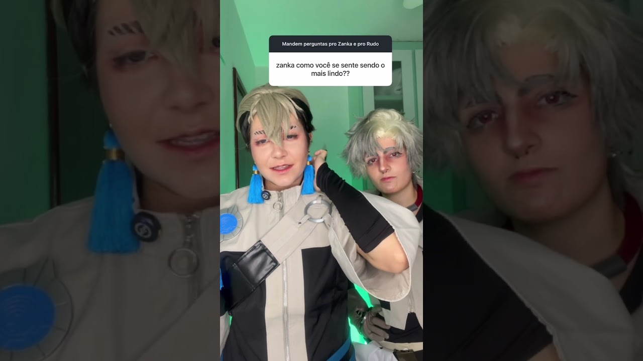 ZANKA E RUDO RESPONDEM!! #cosplay #gachiakutaanime @Nandalorenzine