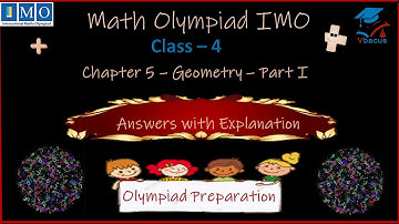 #vbacus✍️ IMO Class 4, SOF Maths Olympiad,  Chapter 05 - Geometry (Part-1)🔥#imo